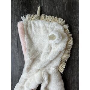 Mud Pie Unicorn Faux Fur Vest Cream White/Pink/Gold Size 4-5Y, Halloween Costume
